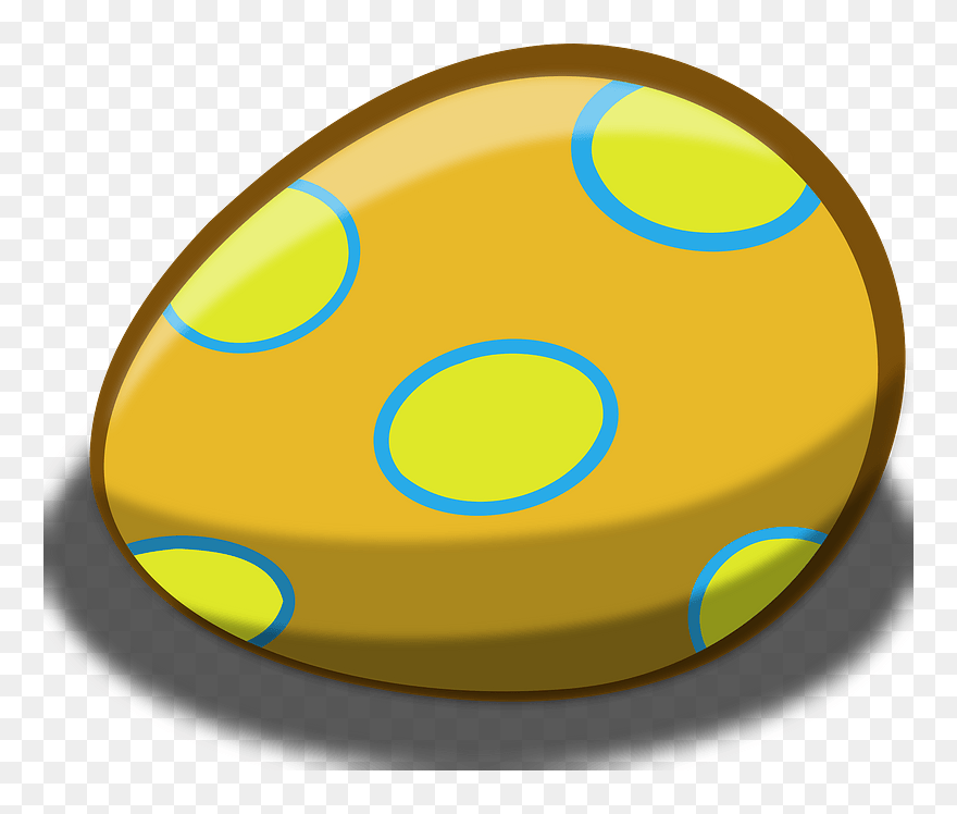 Easter Egg Orange Circles Clipart - Animated Easter Egg Png Transparent Png