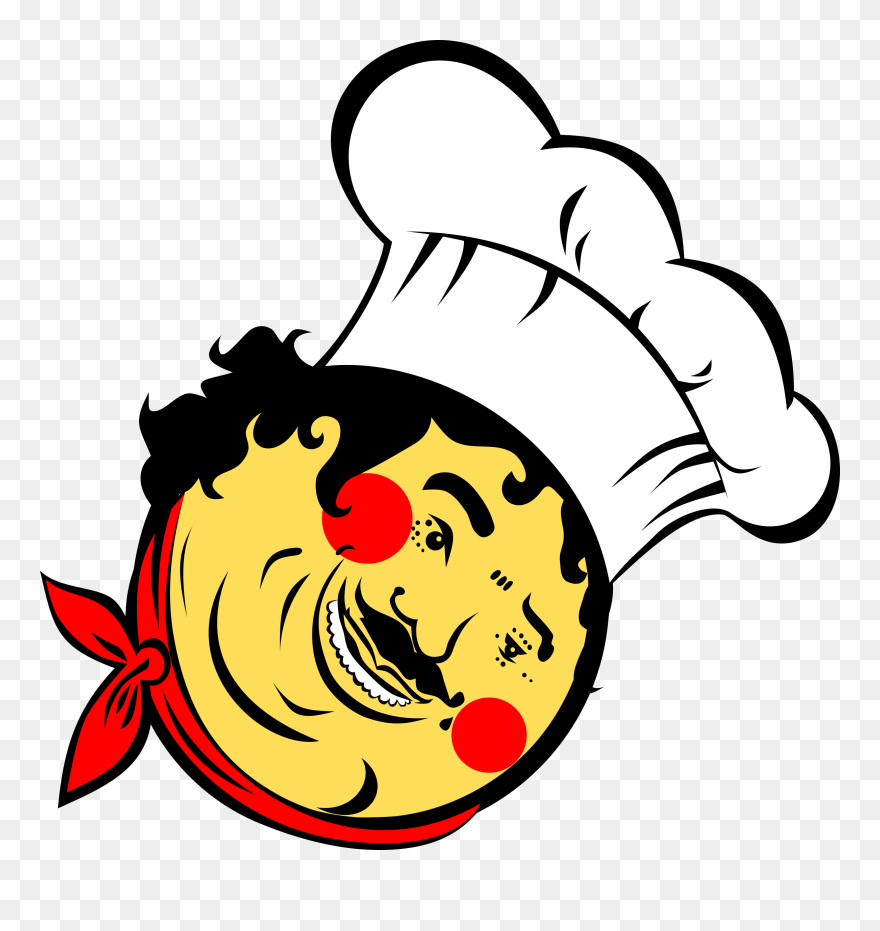 Fish Cook Clipart Png Freeuse Clipart - Logo Cartoon Fat Chefs Transparent Png