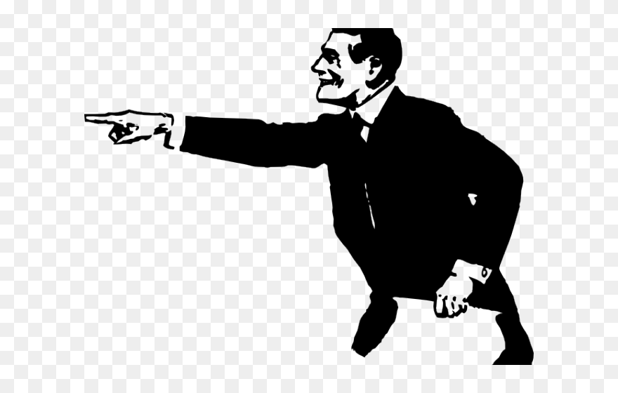 Transparent Pointing Up Clipart - Clipart Man Pointing Finger - Png Download