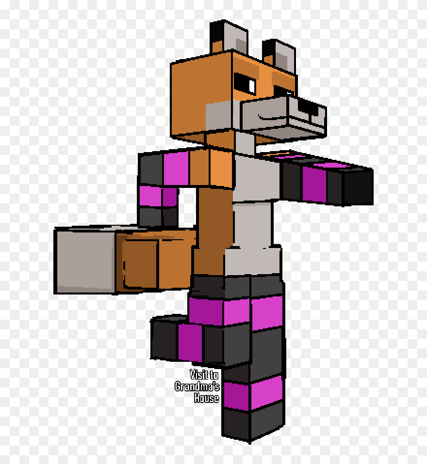 Minecraft Fox Shitpost - Minecraft Fox Thigh Highs Clipart