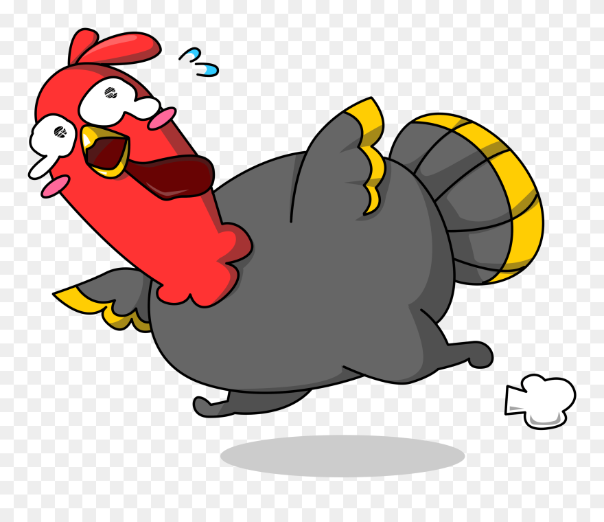 Turkey Thanksgiving Cartoon Clip Art - Funny Turkey Png Transparent Png