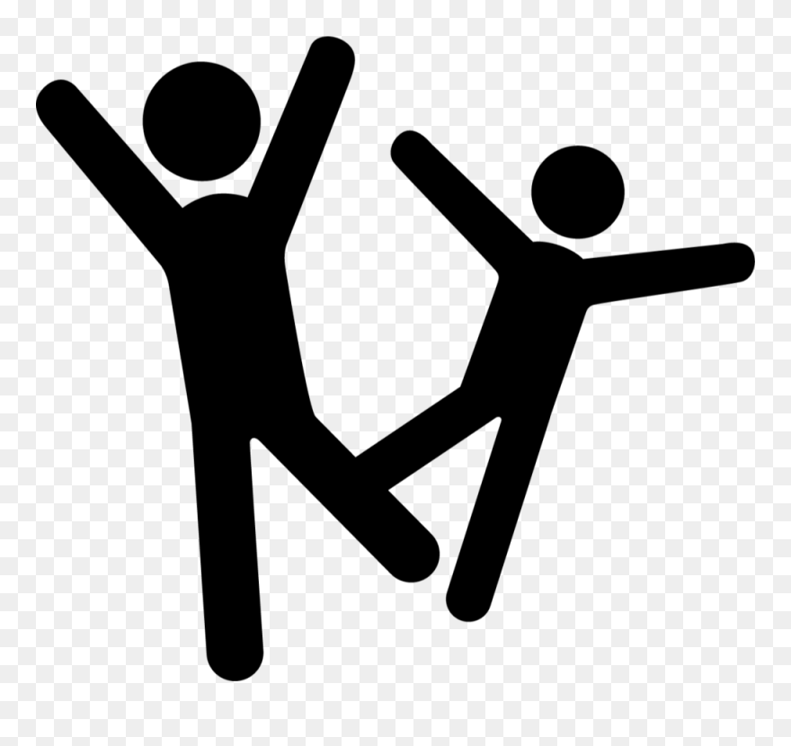 Celebrate - Stick Figure Friends Png Clipart