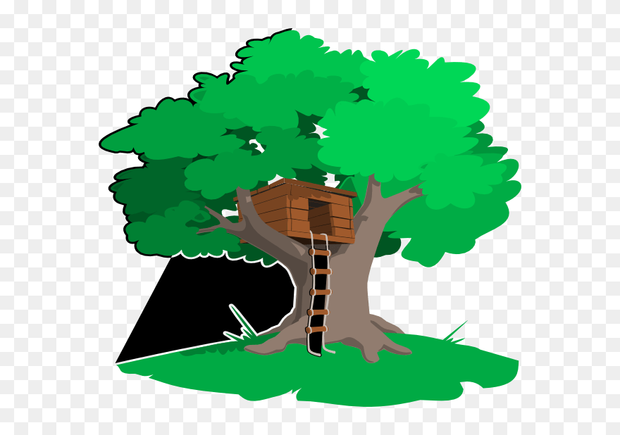 Transparent Woods Clipart - Tree House Clipart - Png Download