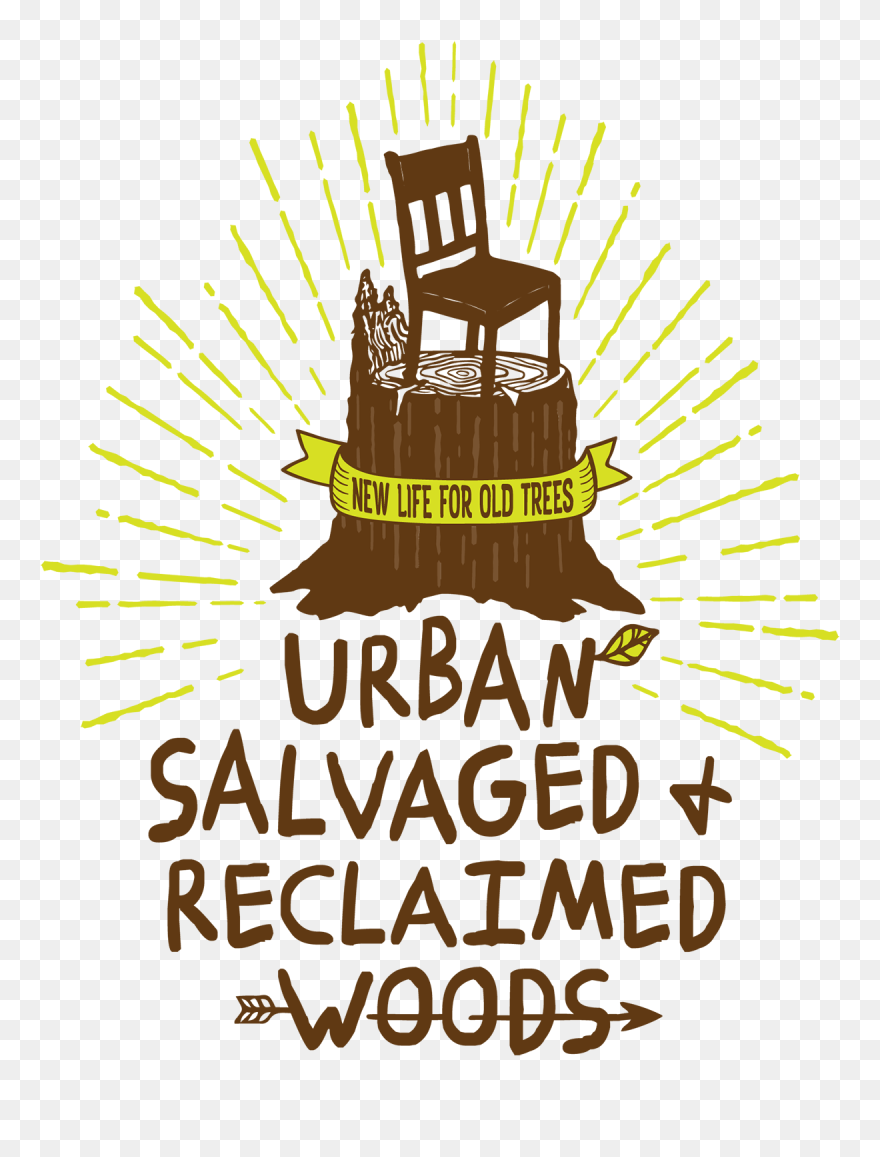 Urban Salvaged And Reclaimed Woods Logo Clipart