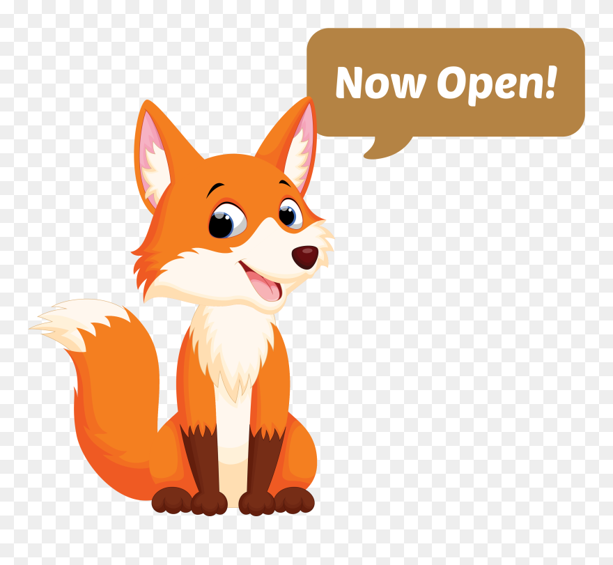 Life With A Baby - Cartoon Fox Clipart