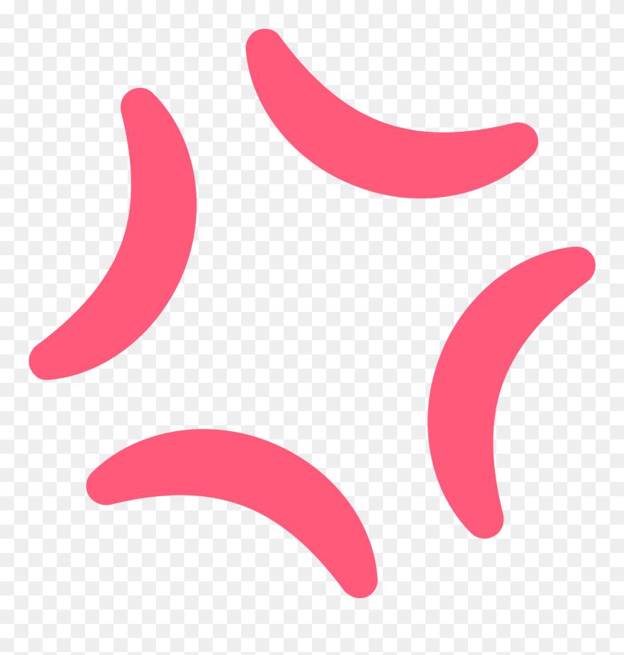 Angry Anime Png - Anime Angry Symbol Png Clipart