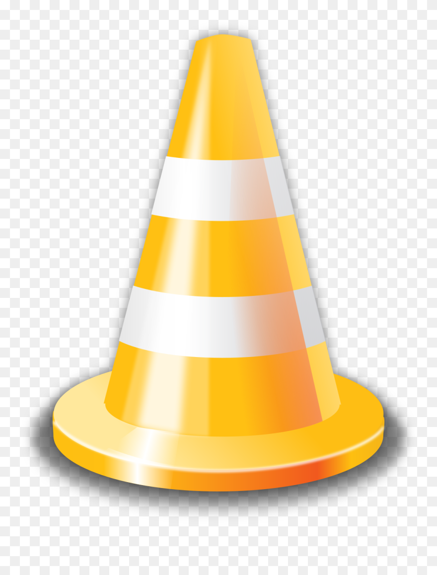 Yellow Cone Clipart - Png Download