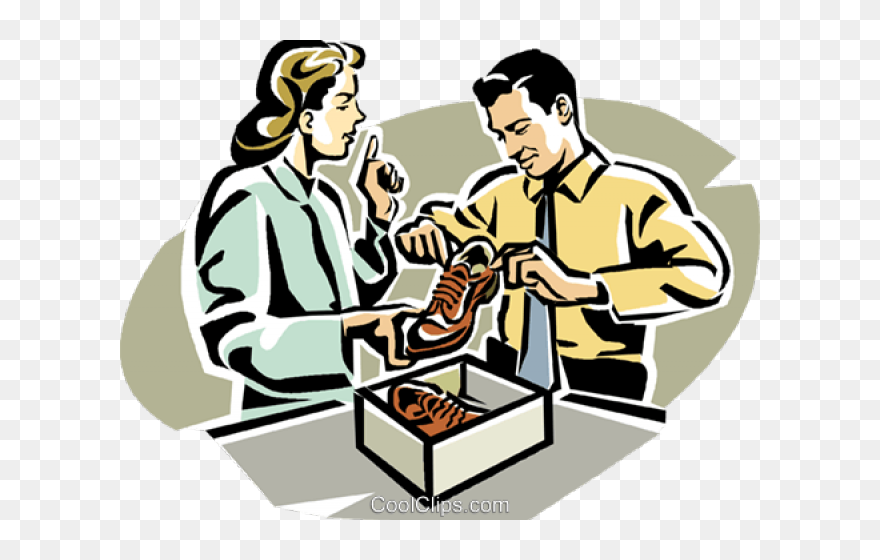 Shoe Salesman Clipart - Png Download