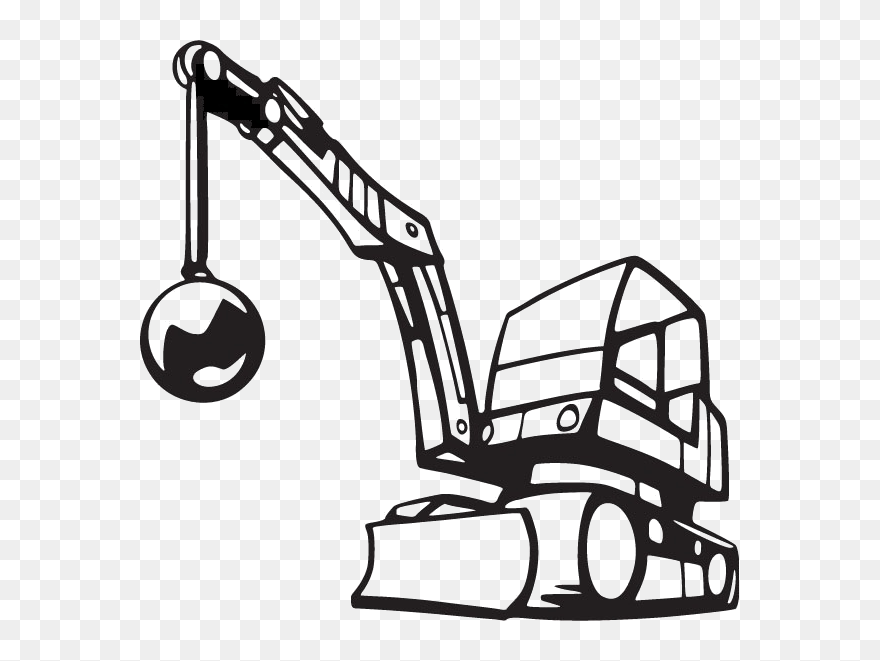 Abacus Groundworks Edinburgh Demoltion Recking Ball Clipart