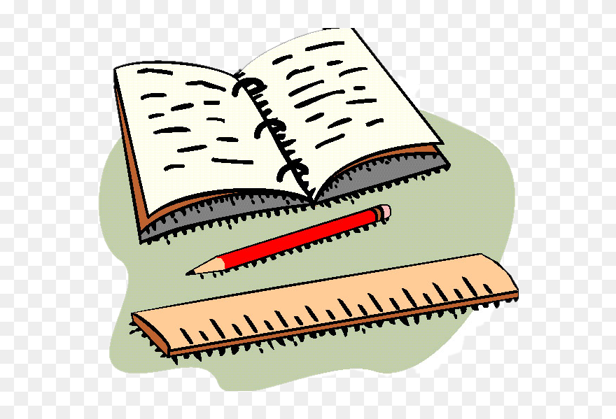 Book And Pencil Clipart - Png Download