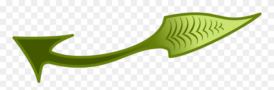 Dbb // Green Leaf Arrow Clip Arts - Leaf Arrow Clip Art - Png Download