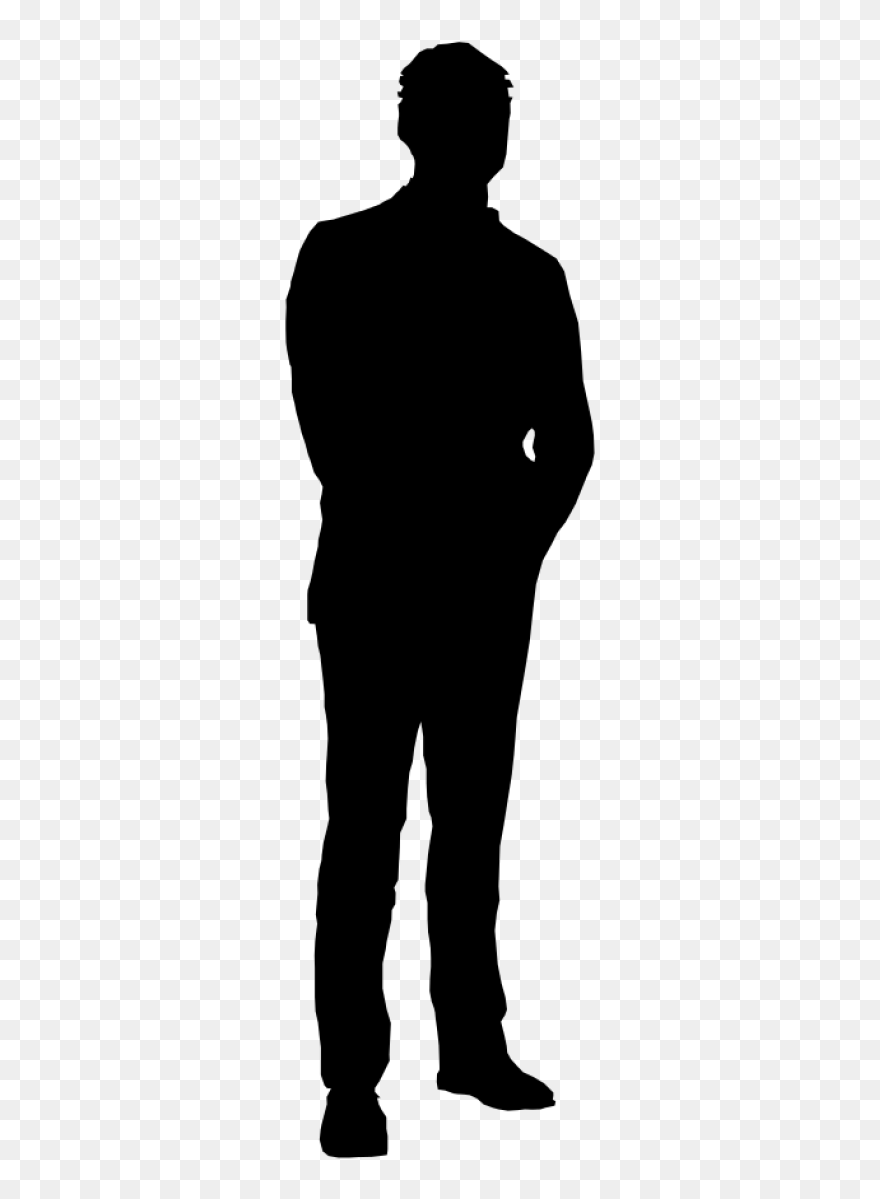 Person Standing Silhouette Png Clipart