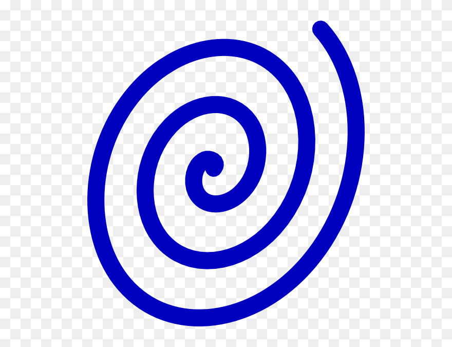 Spiral 20clipart - Blue Spiral Clipart - Png Download