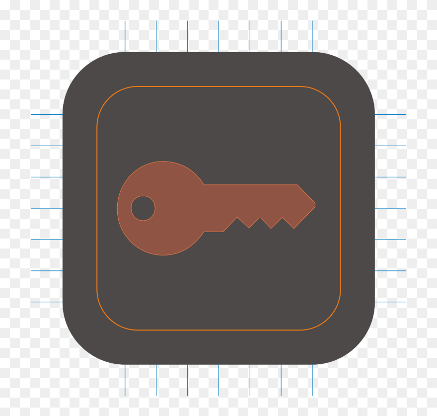 Crypto Chip - Circle Clipart