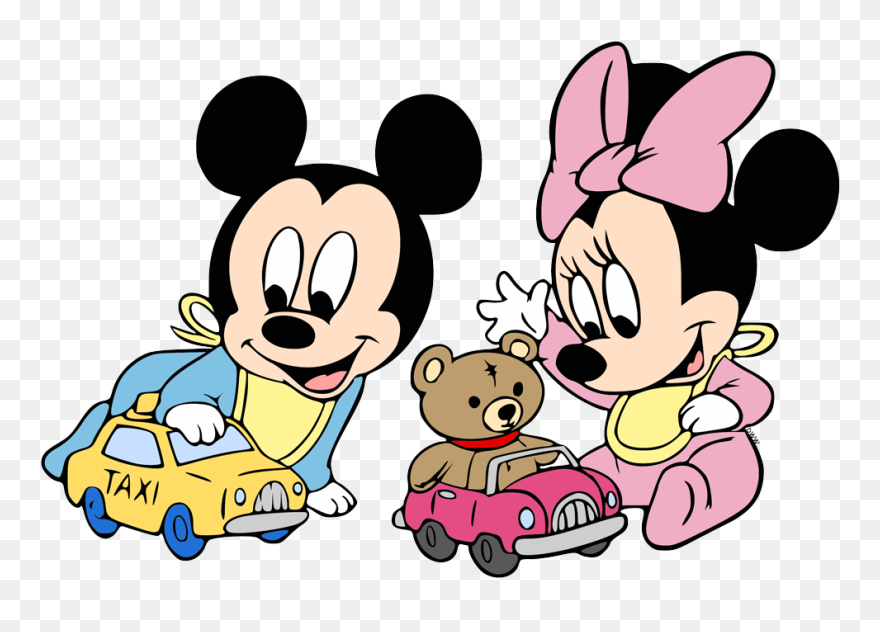 Mickey Minnie Coloring Page Clipart