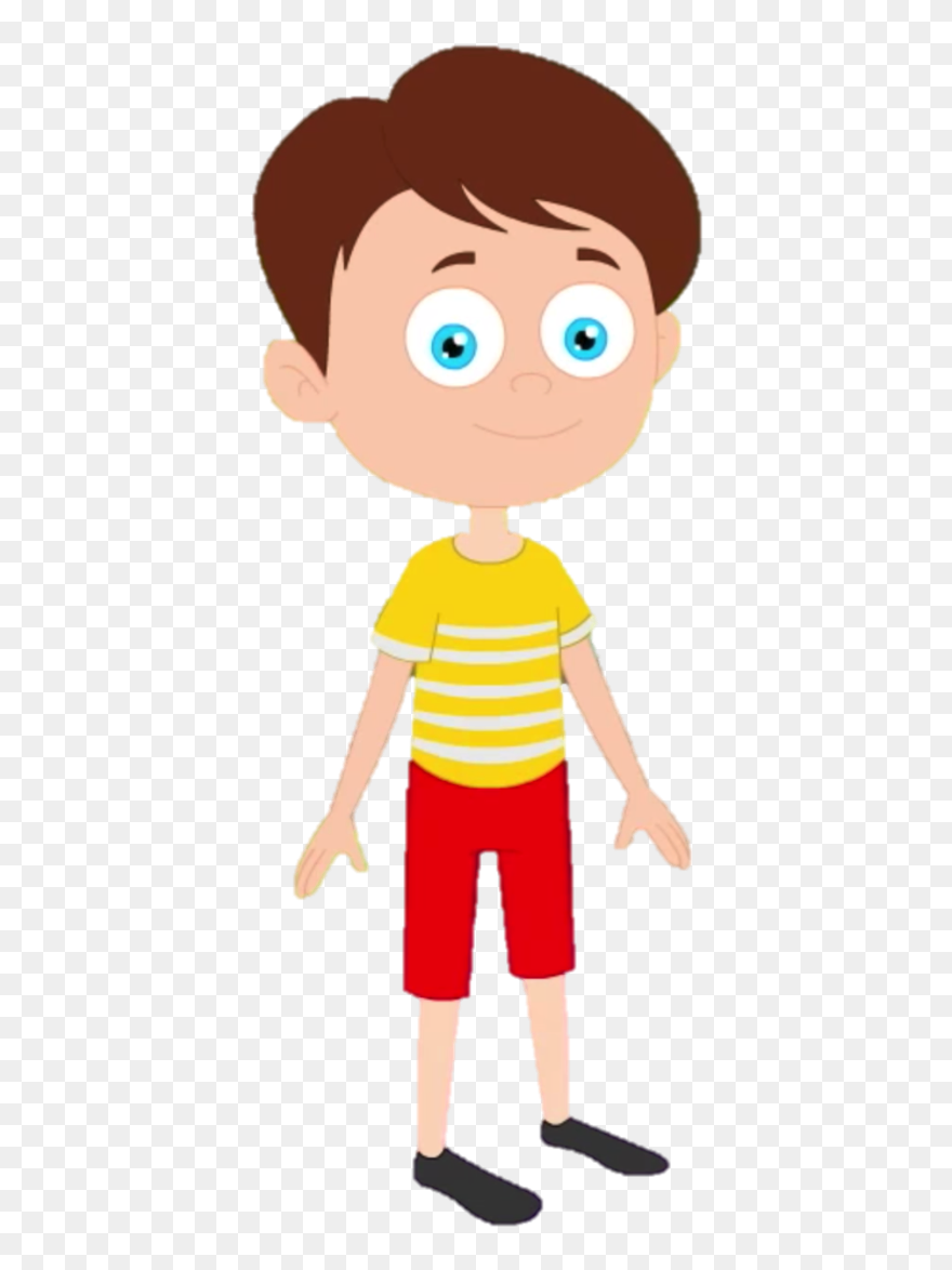 Image Kids Tv Png - Brown Hair Boy Animated Clipart