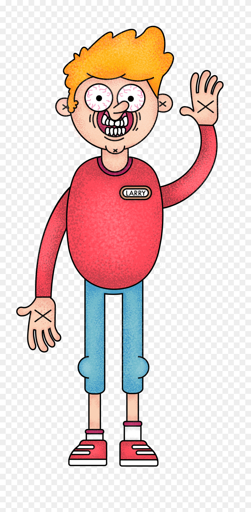 Happy As Larry - Cartoon Clipart