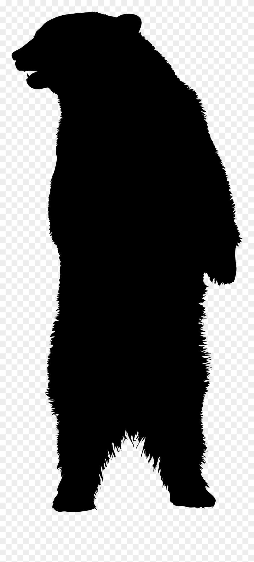 American Black Bear Silhouette Clip Art - Bear Silhouette Png Transparent