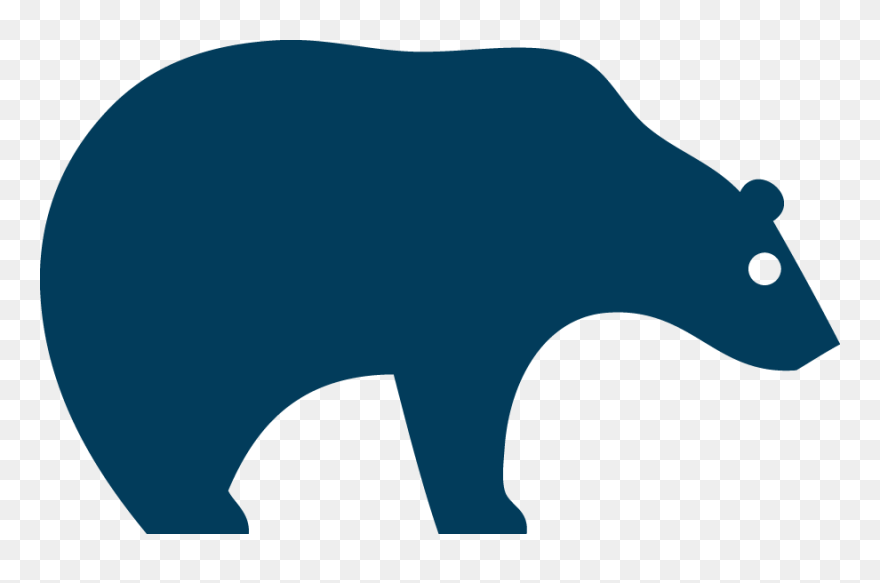 Bear Silhouette Snout Microsoft Azure Clip Art - Png Download