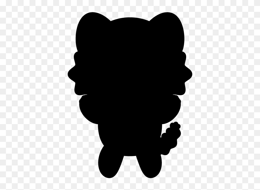 Silhouette Gray Wolf Bear Clip Art - Silhouette - Png Download