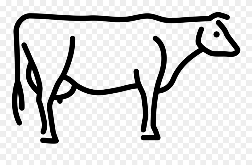 Noun Cow 591431 000000 - Icon Cow Transparent Background Clipart