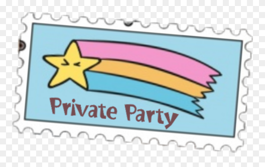 #privateparty Private Party #postit #francobollo Private - Postage Stamp Clipart