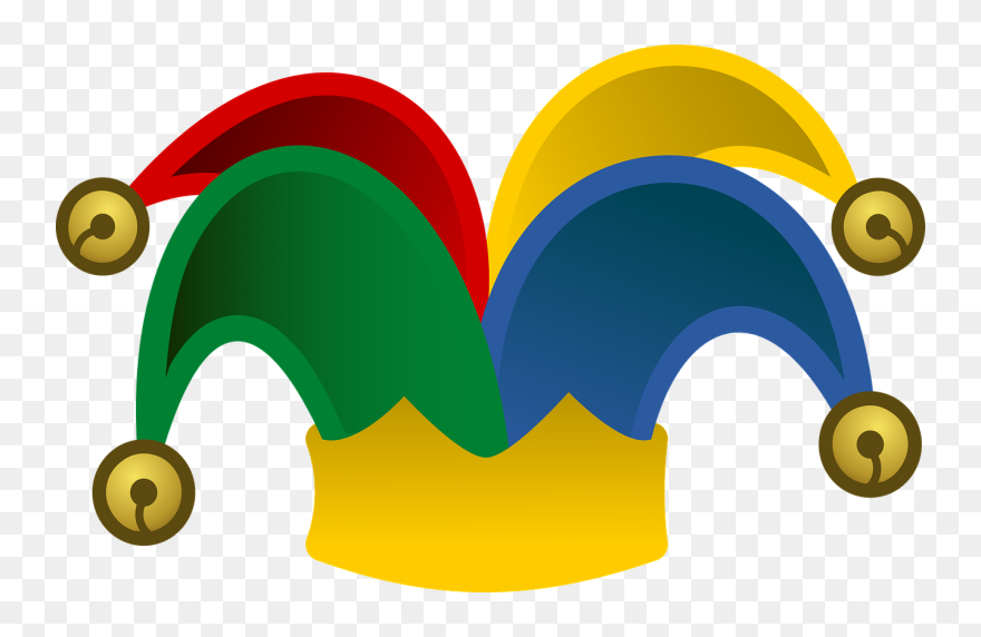 Day Before April Fool"s Day - Transparent Jester Hat Clipart