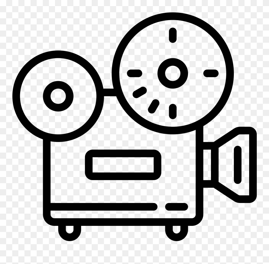 Cinema Clipart Film Projector - Movie Projector Icon Png Transparent Png
