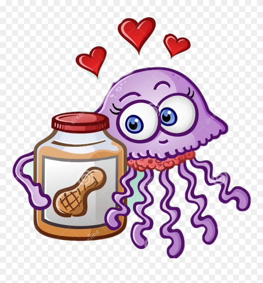 #peanutbutterjellytime #peanutbutter #jelly #jellyfish - Peanut Butter And Jellyfish Clipart - Png Download