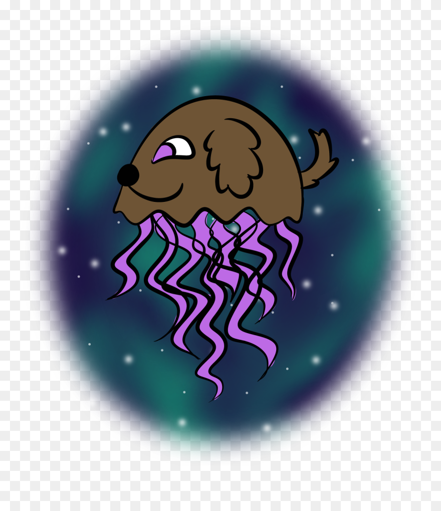 Jellyfish Svg Cute Blue - Illustration Clipart