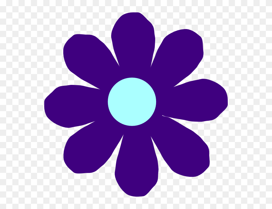 Clipart Violet Flower Clip Royalty Free Download Violet - Álvaro Obregon Garden - Png Download