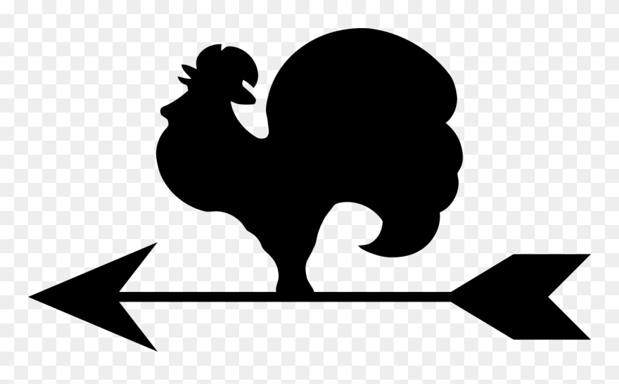 Weather Vane Chicken Clip Art - Weather Vane Clip Art - Png Download