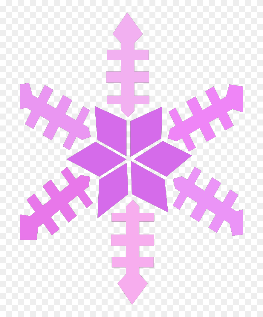 Purple Snowflake Svg Clip Arts - Colorful Snowflake Clip Art - Png Download