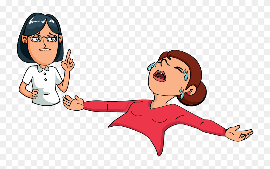 Sweating And/or Shortness Of Breath - Cartoon Clipart