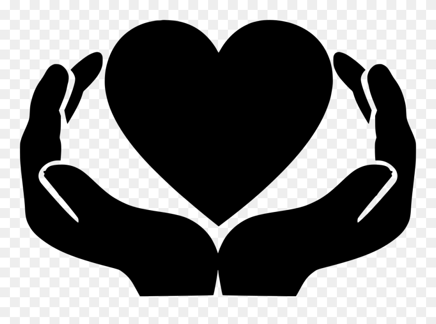 Transparent Love Symbol Png - Open Hands Clip Art