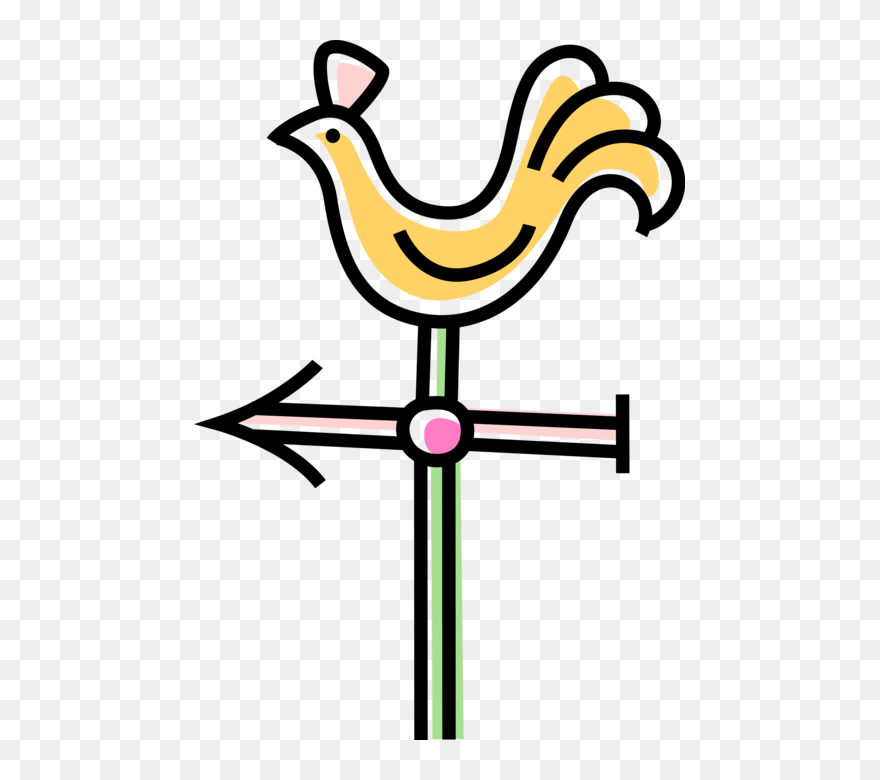 Transparent Rooster Weathervane Clipart - Png Download