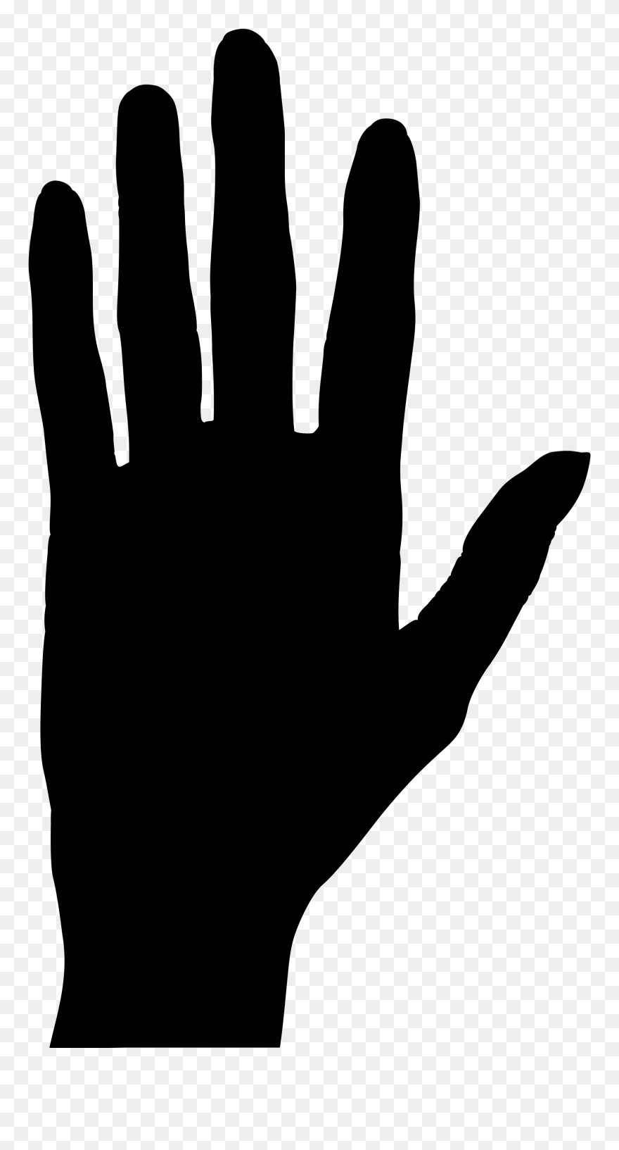 Thumb Hand Model Clip Art Line Silhouette - Woolen - Png Download