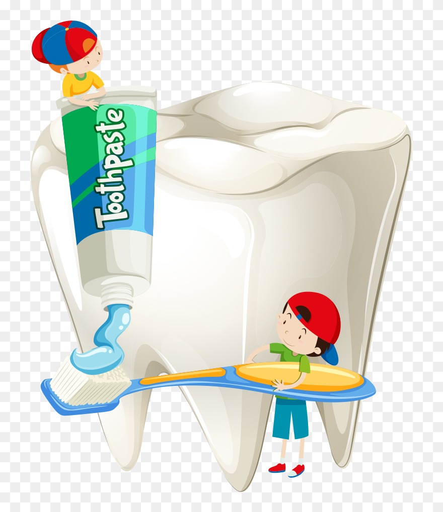 Dentist Clipart Personal Hygiene - Cartoon Toothpaste For Baby - Png Download