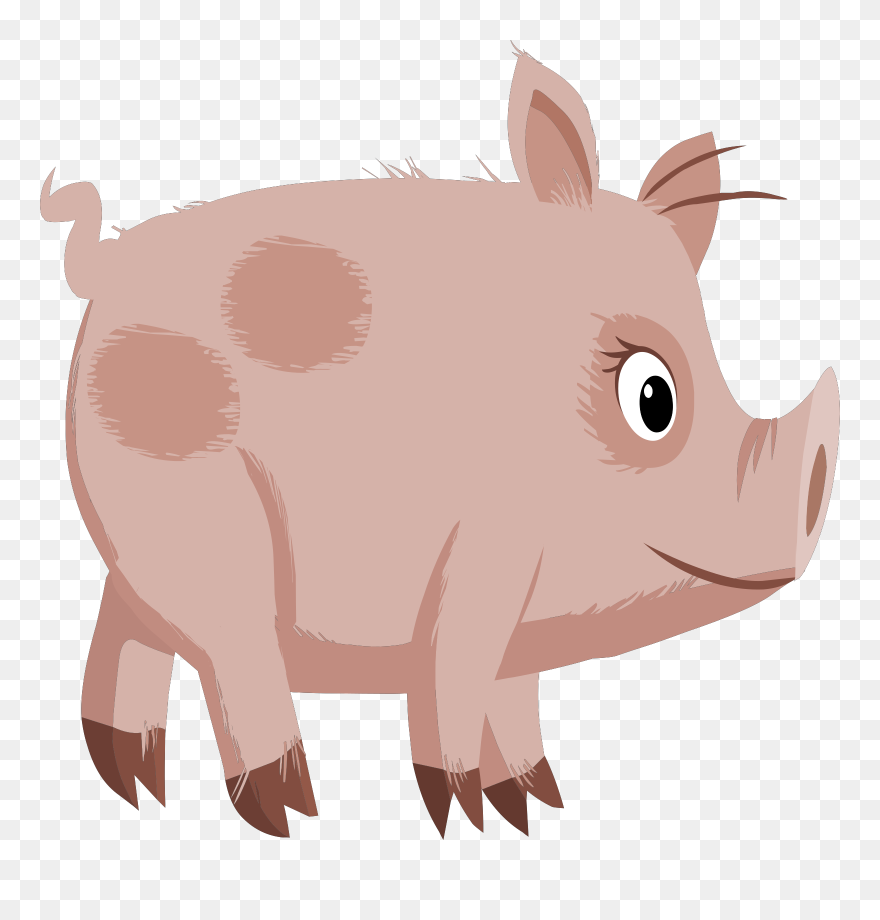 Fabula El Conejo Y El Cerdo Clipart