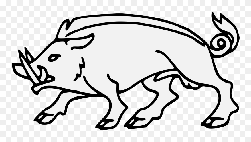 Boar Passant Clipart