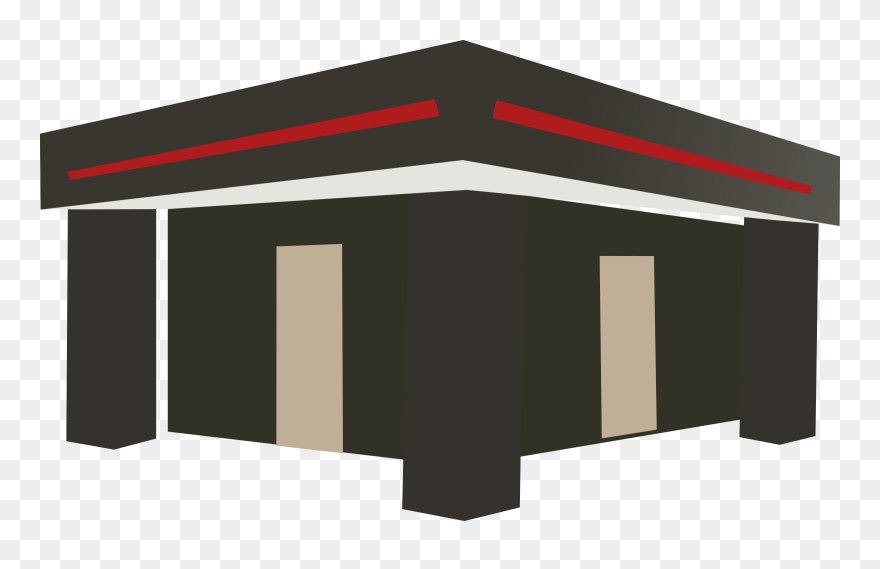 Stand Clip Arts - Flat Roof Png Transparent Png