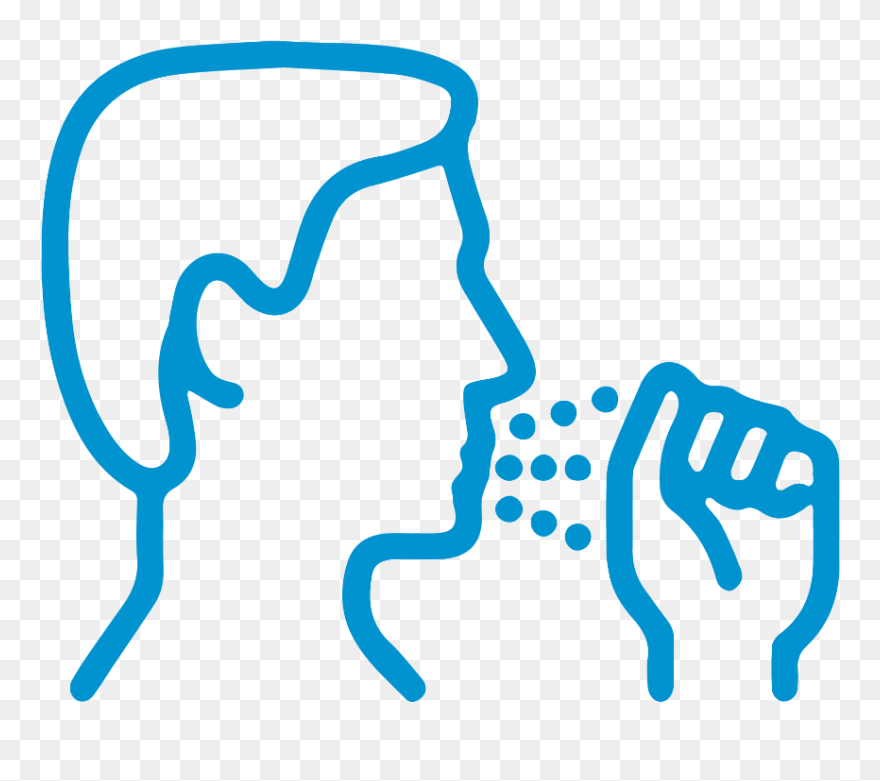 Cough In Hand Icon Clipart