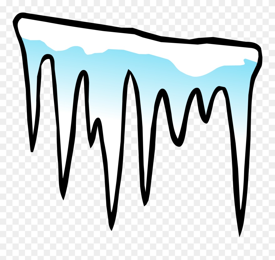 Icicle Clipart Black And White - Icicle Clip Art - Png Download