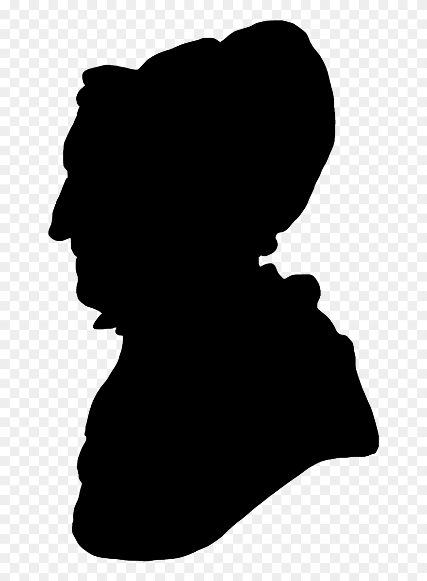 Transparent Black Grandma Clipart - Old Woman Silhouette Face - Png Download