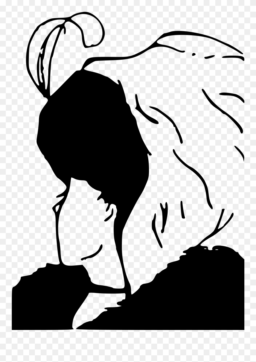 Transparent Black Lady Png - Lady Young Lady Optical Illusion Clipart