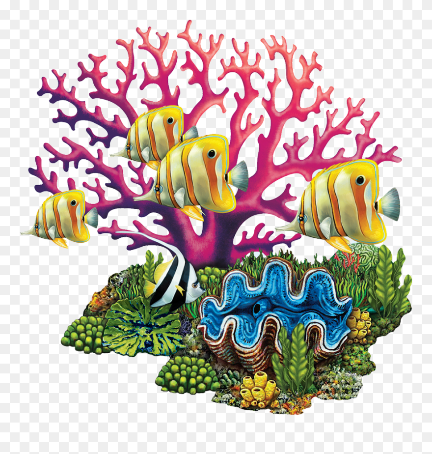 Porc-cr82 Coral Reef Copy - Clip Art Images Of Coral Reef - Png Download