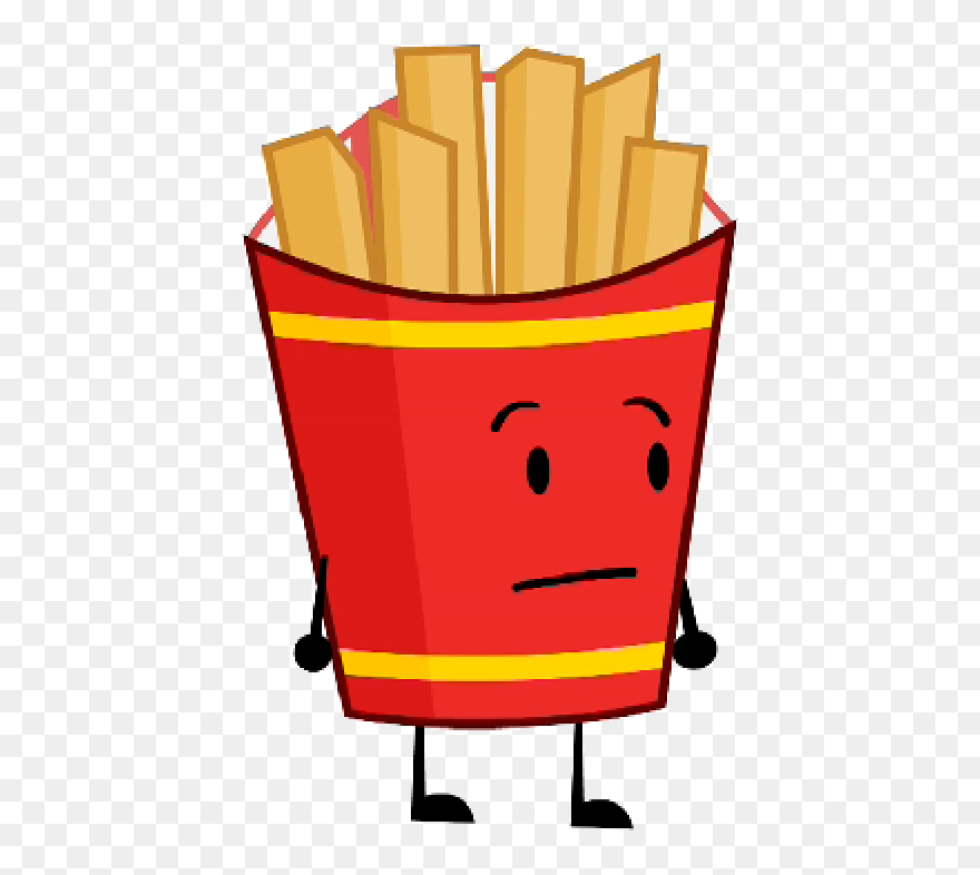 Battle For Dream Island Fries - Cartoon French Fries Png Clipart