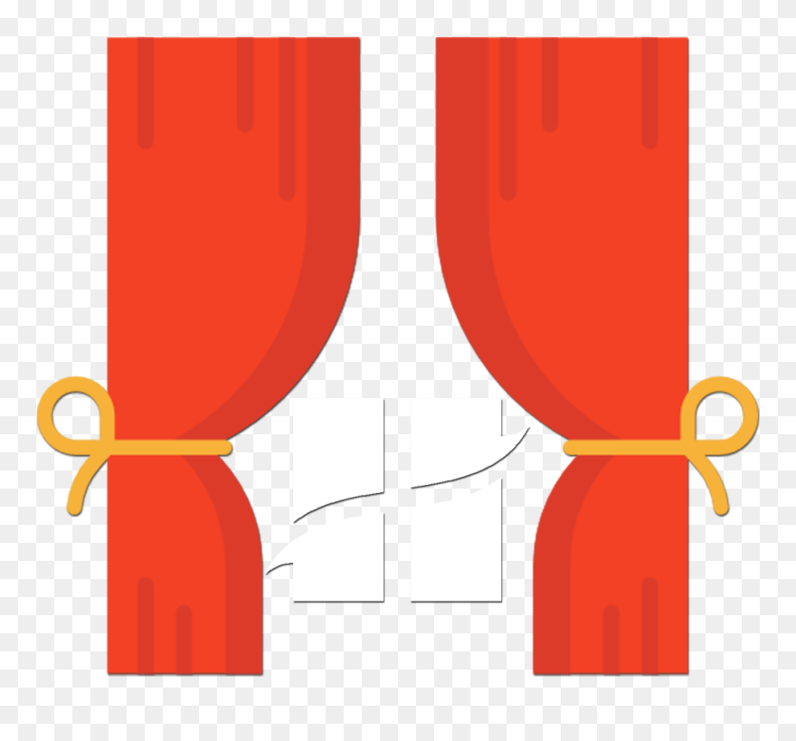 Curtain Clipart Window Blind - Window Blind - Png Download