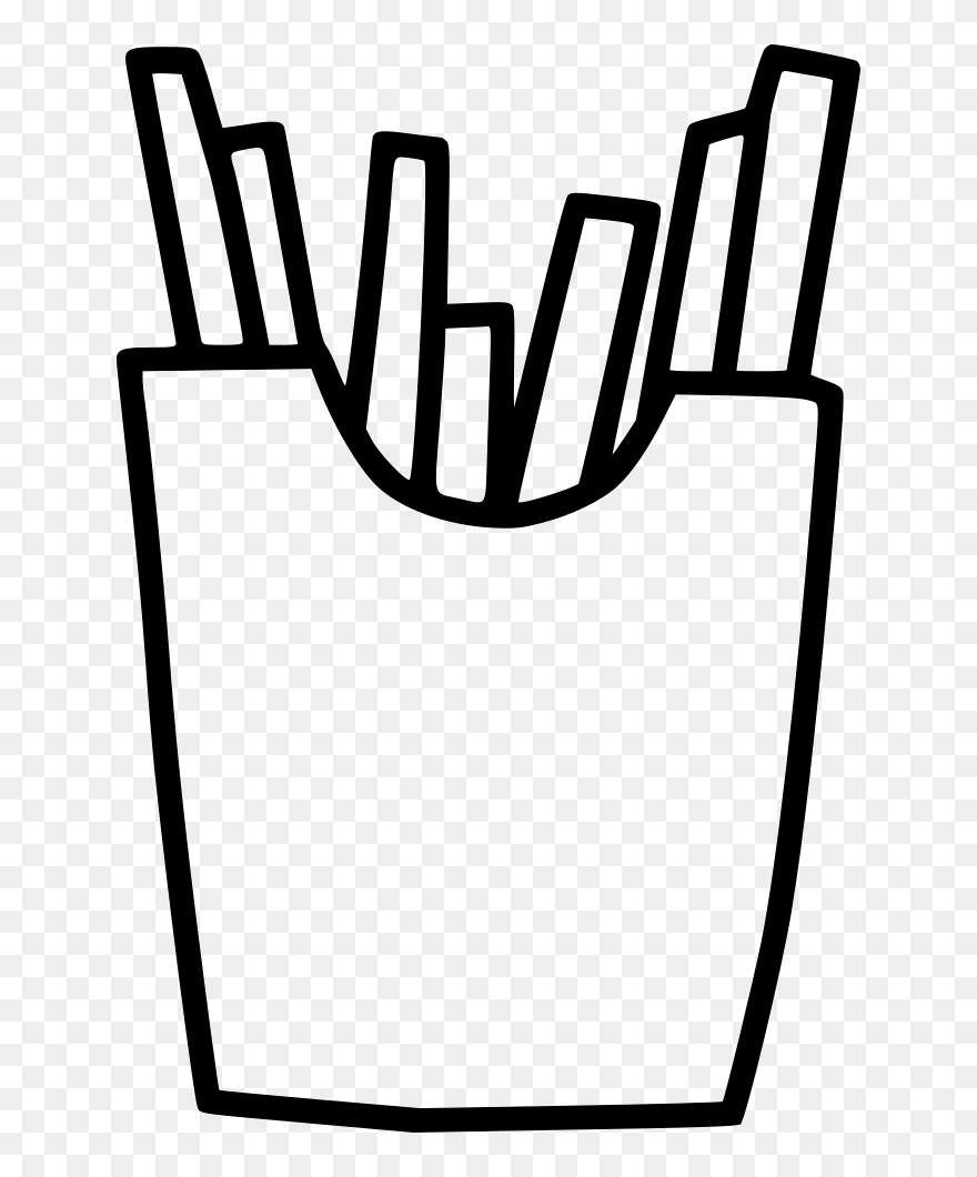 French Fries - Comidas Não Saudaveis Para Desenhar Clipart