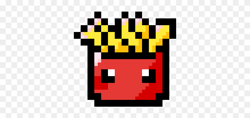 Pixel Art French Fries Clipart